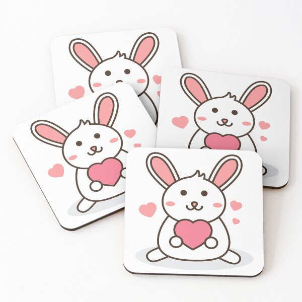 Item preview, Little fat rabbit holing heart designed and sold by Kanoktuch2.