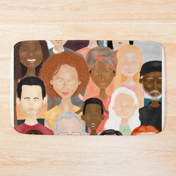 Item preview, llustration of people’s faces: men, woman, young and elderly of different races, ethnicities, colors, nations and religions  designed and sold by Trendsetter Images.