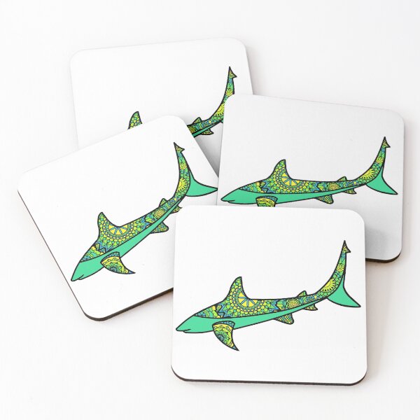 Item preview, Green Patterned Shark designed and sold by Scuba-Div3r.
