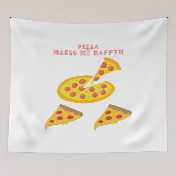 Item preview, Pizza Makes Me Happy designed and sold by Craftdrawer.