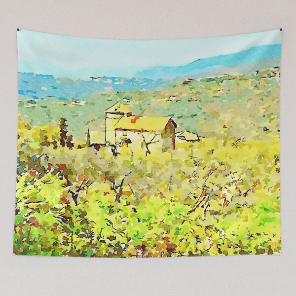 Item preview, Landscape with an house with silos in the olive grove designed and sold by Giuseppe Cocco.