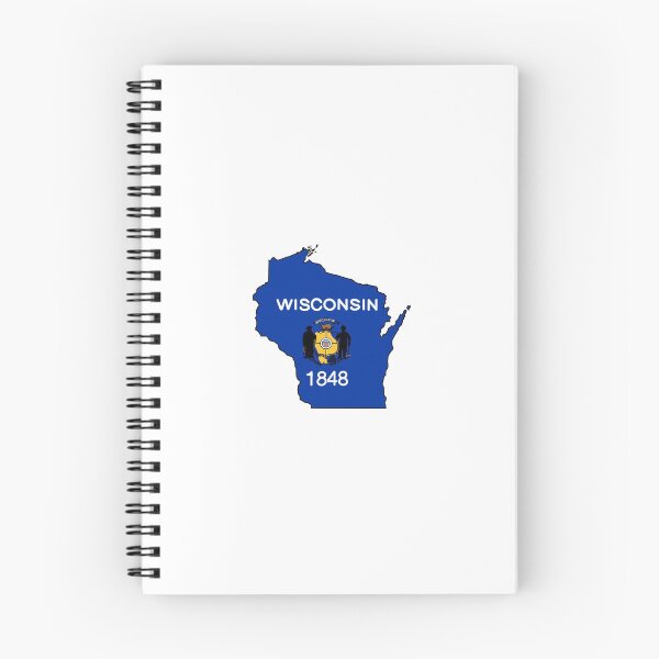 Item preview, Wisconsin state with flag designed and sold by okunicka.