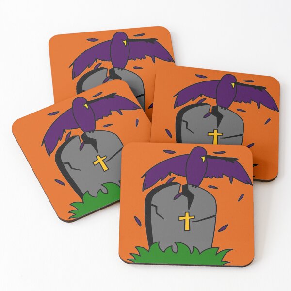 Item preview, Halloween Bird and Gravestone Spooky Cartoon designed and sold by Now-Thats-Crazy.
