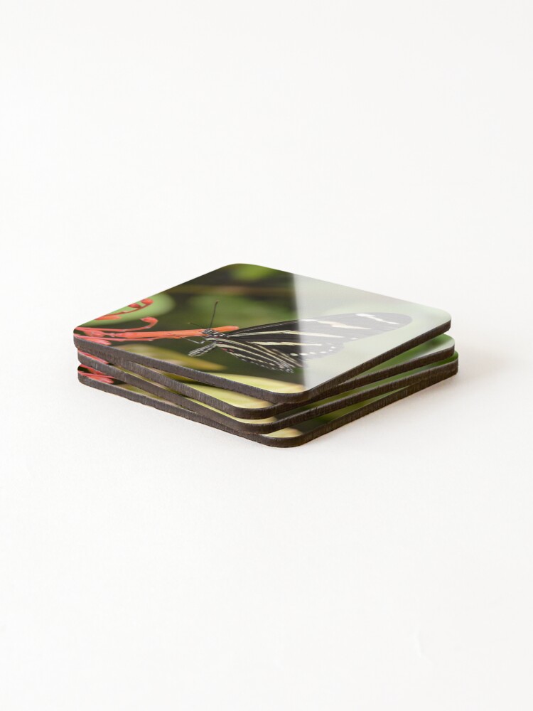 Thumbnail 4 of 5, Coasters (Set of 4), Bold Butterfly designed and sold by RewskiPhotos.