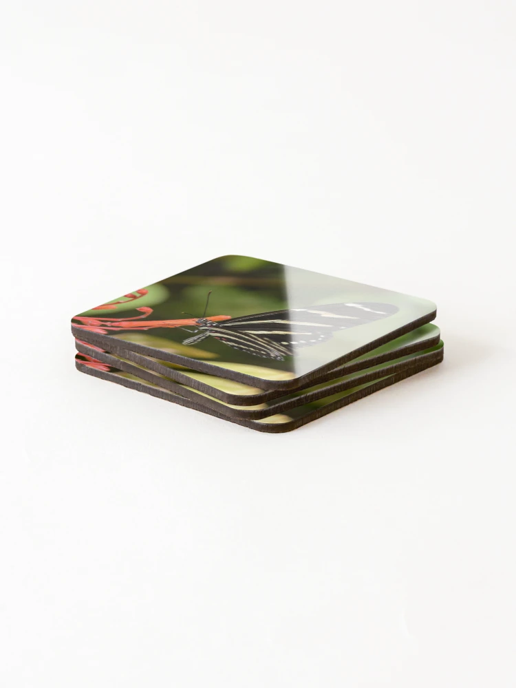 Thumbnail 4 of 5, Coasters (Set of 4), Bold Butterfly designed and sold by RewskiPhotos.