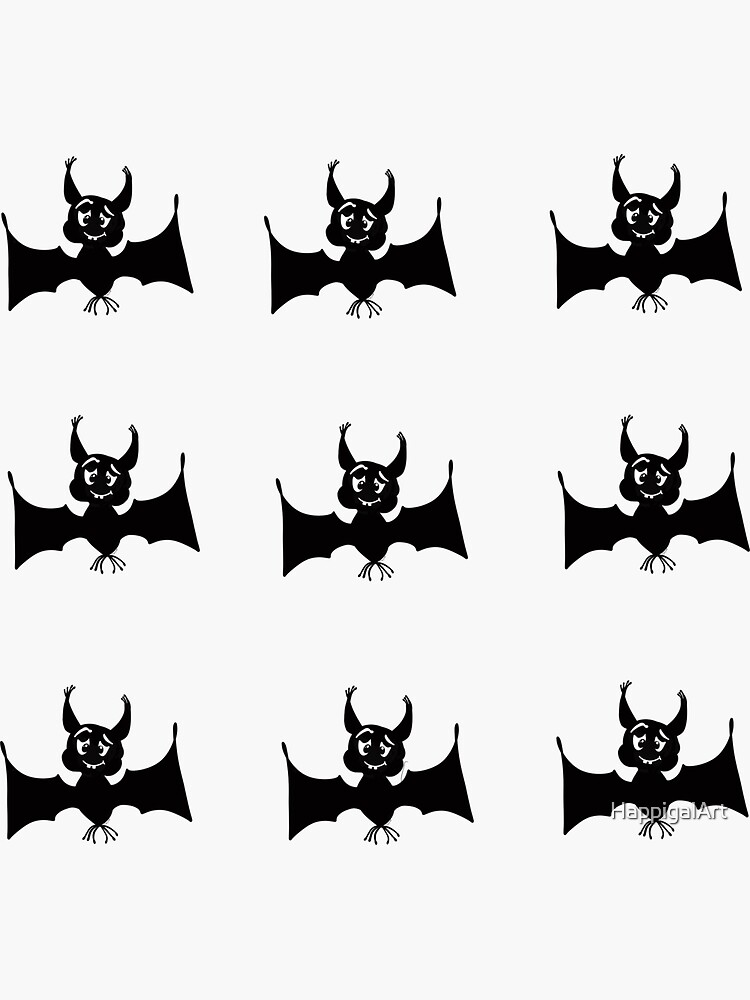 Billy the Halloween Bat Stickers by HappigalArt