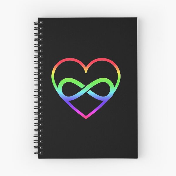 Item preview, rainbow polyamory heart infinity designed and sold by chihuahuashower.