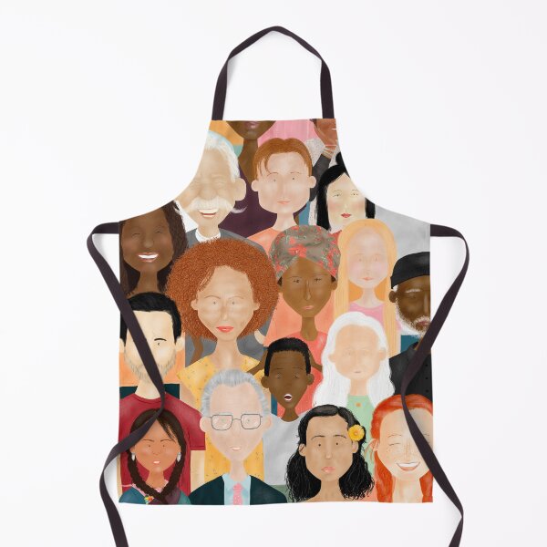 Item preview, llustration of people’s faces: men, woman, young and elderly of different races, ethnicities, colors, nations and religions  designed and sold by Trendsetter Images.