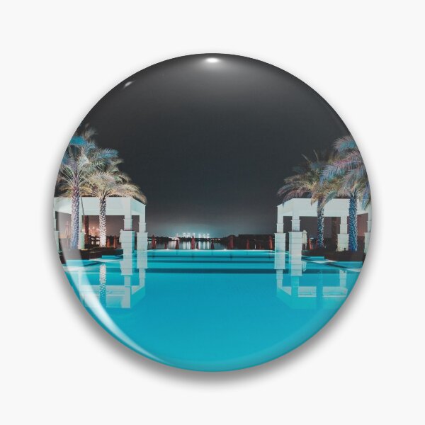 Item preview, Tropical Turquoise Palm Tree Pool designed and sold by newburyboutique.