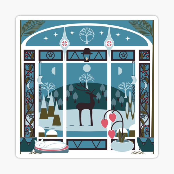 Merry Winter Solstice Sticker
