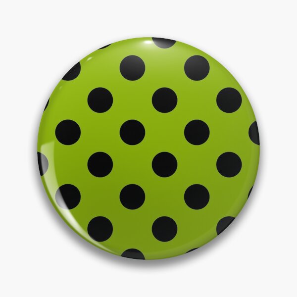 Item preview, Black Polka Dots on  Apple Green Background designed and sold by Bumblefuzzies.