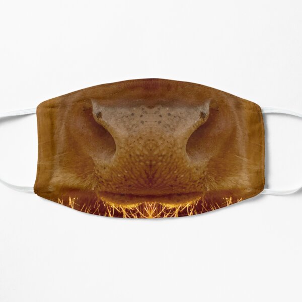 Guernsey Cow Face Covering Flat Mask