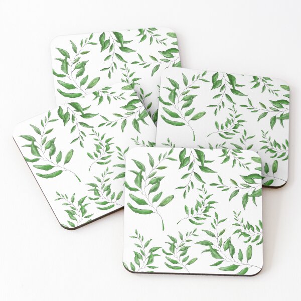 Item preview, green leaves designed and sold by cardboardworld.