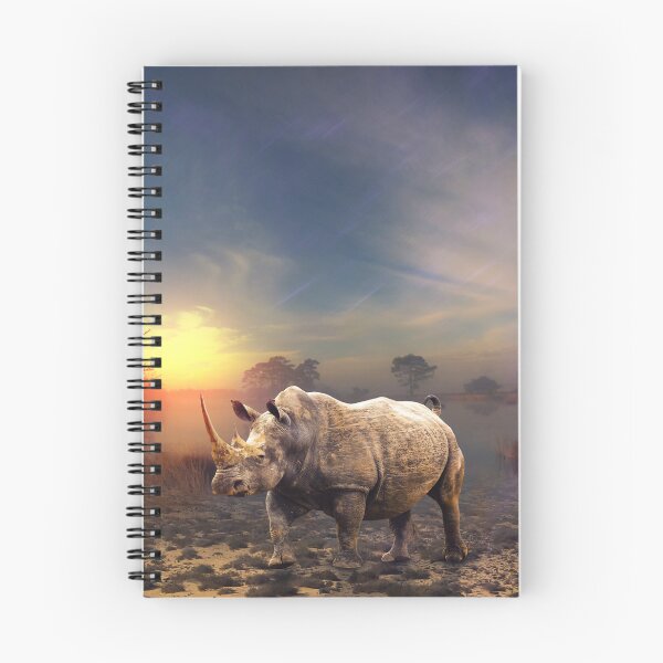 Item preview, Rinoceronte al amanecer designed and sold by Fun&SassyHomeDecor.