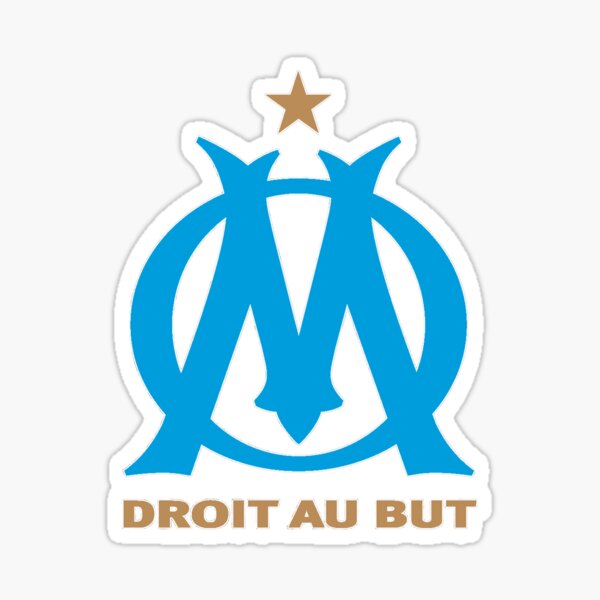 Marseille logo  blason ecusson autocollant adhésif sticker stickers ref 2 