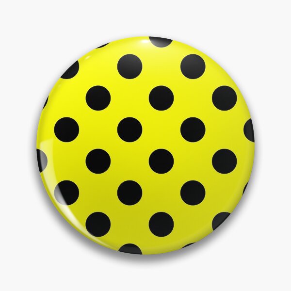 Item preview, Black Polka Dots on Yellow Background designed and sold by Bumblefuzzies.
