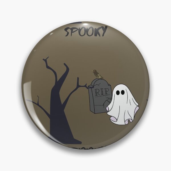Item preview, Spooky halloween ghost and tombstone designed and sold by AnishaaT.