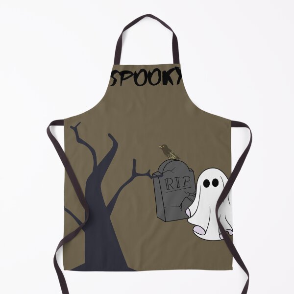 Item preview, Spooky halloween ghost and tombstone designed and sold by AnishaaT.