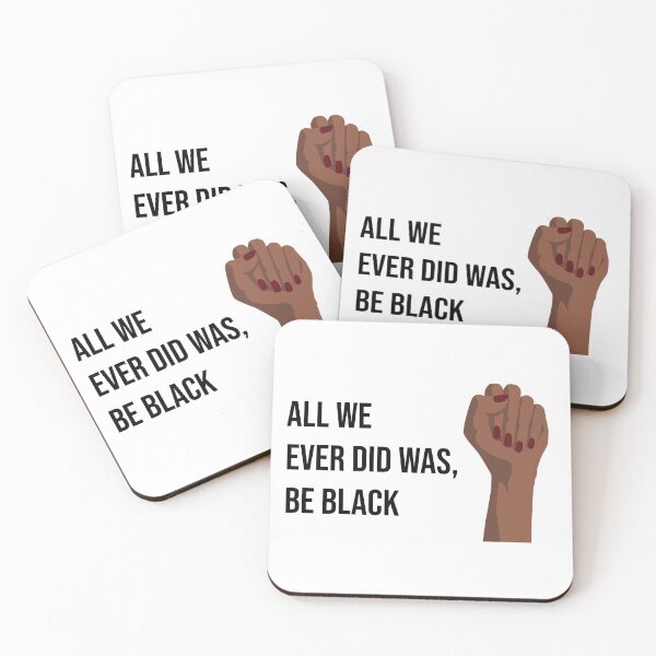 Item preview, All we ever did was, be black with girl power illustration designed and sold by RIOGRAPHIC.