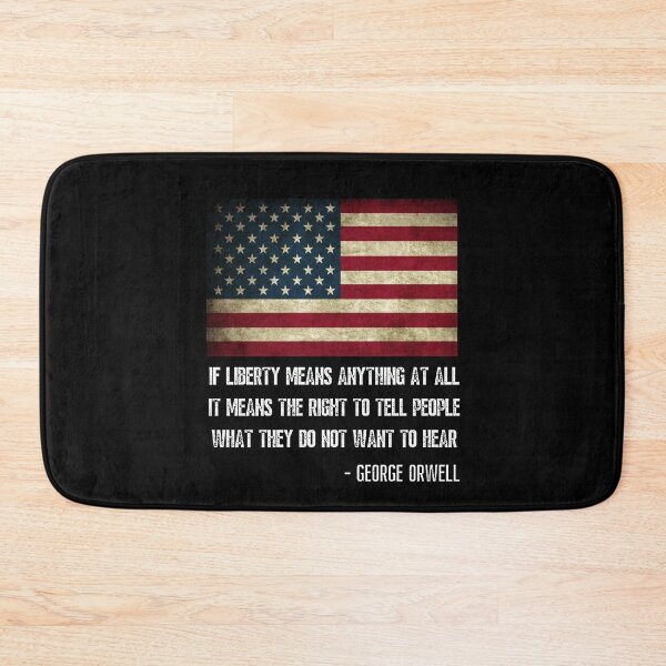 Item preview, US flag and Orwell quote designed and sold by Tootooot.