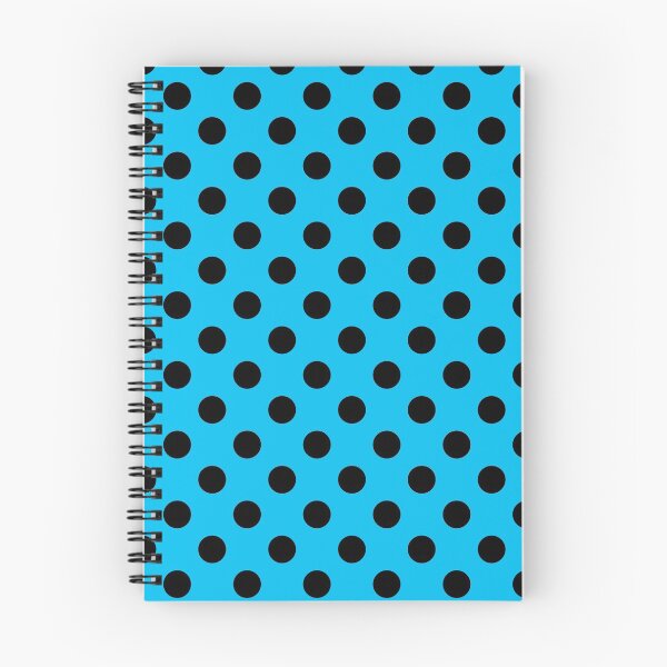 Item preview, Black Polka Dots on Blue Background designed and sold by Bumblefuzzies.