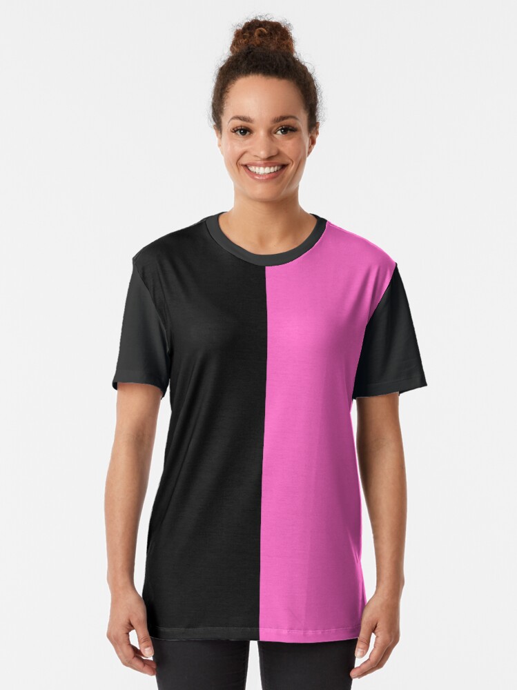 "Copy of half white half pink" Tshirt for Sale by teehowa Redbubble