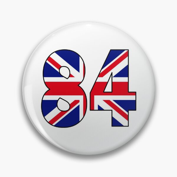 Item preview, Number 84 with UK flag on the background designed and sold by AllShirts21.