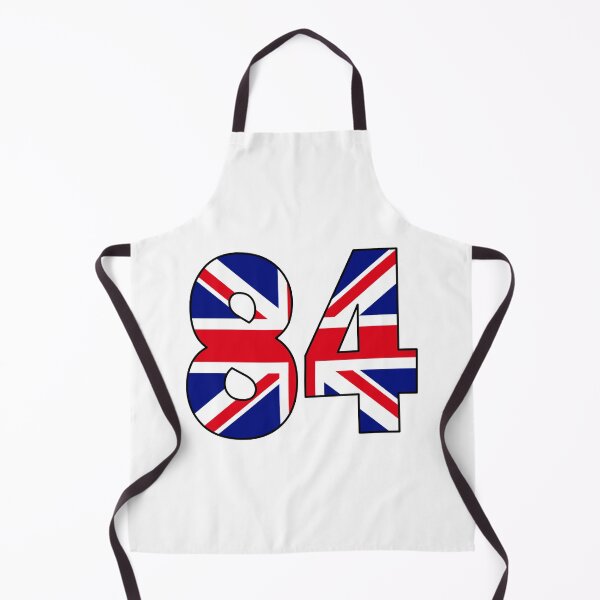 Item preview, Number 84 with UK flag on the background designed and sold by AllShirts21.