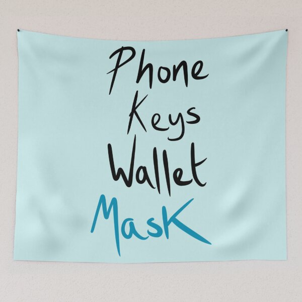Item preview, Phone Keys Wallet Mask Blue Sign  designed and sold by ToriaScarlett.
