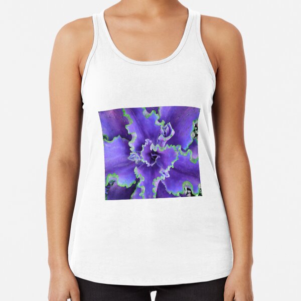 Neon Blue Racerback Tank Top