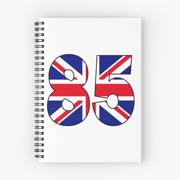 Item preview, Number 85 with UK flag on the background designed and sold by AllShirts21.