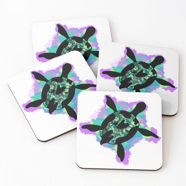 Item preview, Splatter paint sea turtle designed and sold by MoonlitMadnessDesigns.