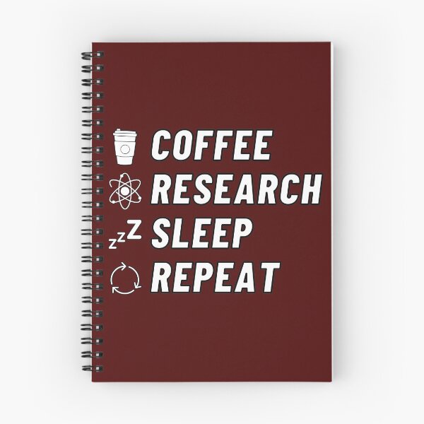 Item preview, Coffee research sleep repeat designed and sold by StarlightTales.