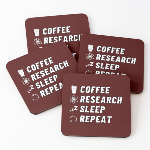 Item preview, Coffee research sleep repeat designed and sold by StarlightTales.