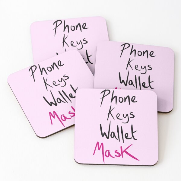 Item preview, Phone Keys Wallet Mask Pink Sign  designed and sold by ToriaScarlett.
