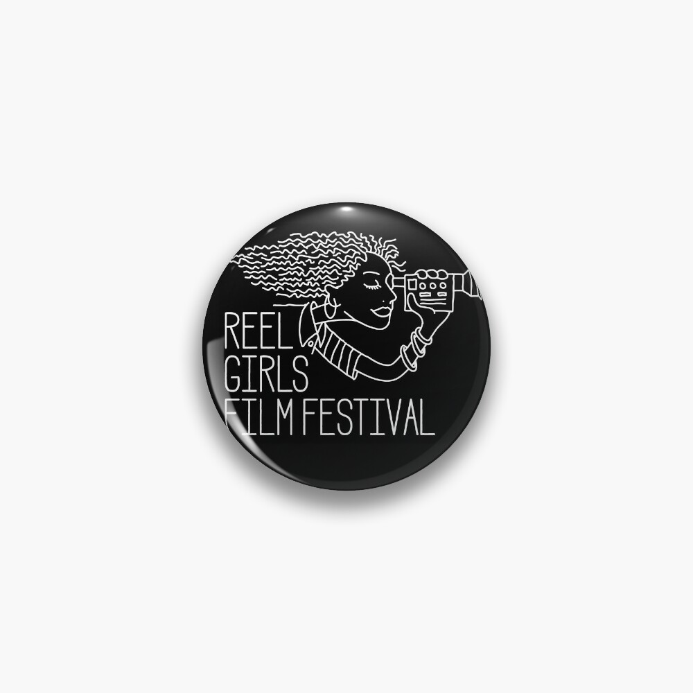 Reel Girls Logo on Black Pin