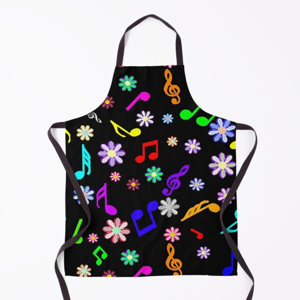 Item preview, colorful music notes and flowers designed and sold by med-leghdaich.
