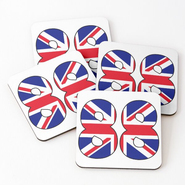 Item preview, Number 88 with UK flag on the background designed and sold by AllShirts21.
