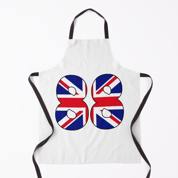 Item preview, Number 88 with UK flag on the background designed and sold by AllShirts21.