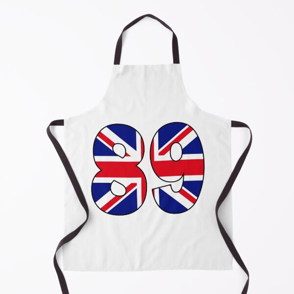 Item preview, Number 89 with UK flag on the background designed and sold by AllShirts21.