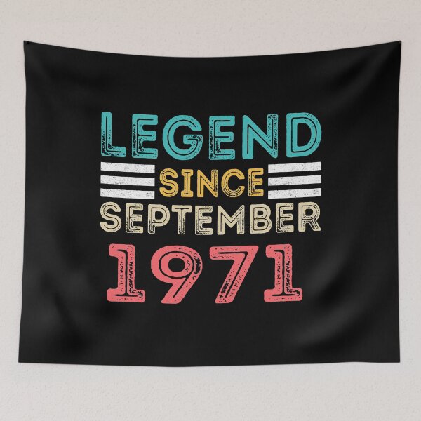 Item preview, Retro Vintage 49th Birthday Legend Since September 1971 designed and sold by meedTee.