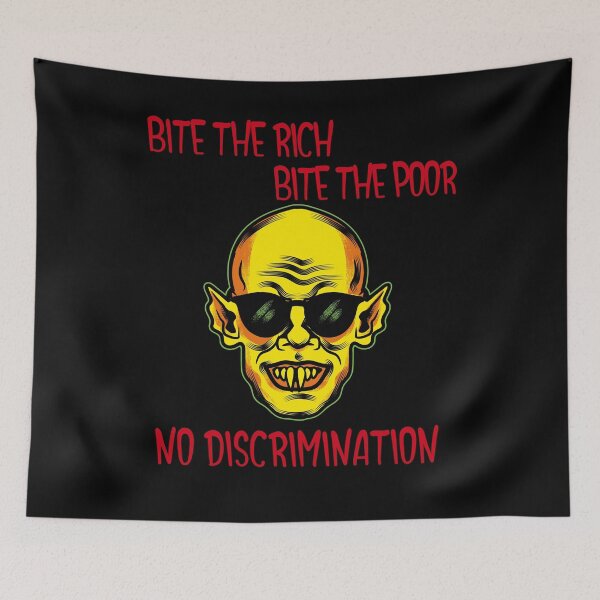 Item preview, Bite The Rich, Bite The Poor No Discrimination Funny Halloween Design designed and sold by up4tee.