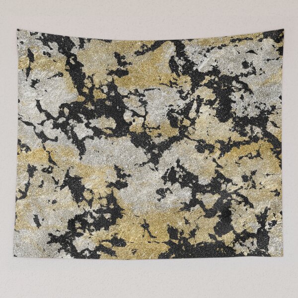 Item preview, Modern Gold Silver  Black Glitter Marble Image designed and sold by InovArtS.