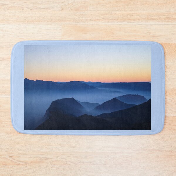 Item preview, Dreamy Blue Sunset Mountains designed and sold by newburyboutique.