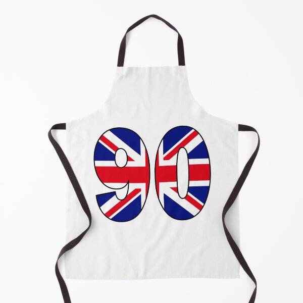 Item preview, Number 90 with UK flag on the background designed and sold by AllShirts21.