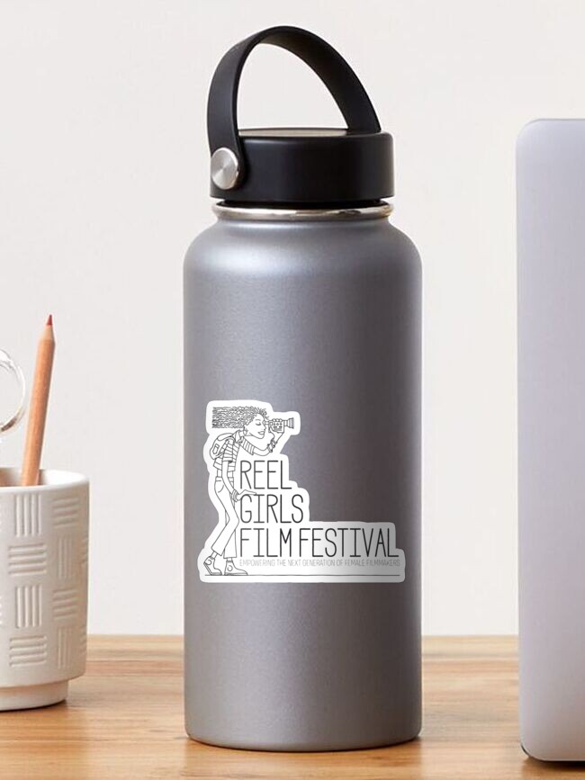 Thumbnail 1 of 3, Sticker, Standing Logo RGFF designed and sold by ReelGirls.