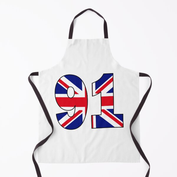 Item preview, Number 91 with UK flag on the background designed and sold by AllShirts21.