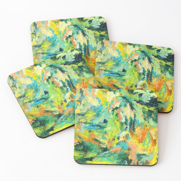 Item preview, Instinto, expresivo paisaje abstracto, arte colorido de Courtney Hatcher designed and sold by cghatcherart.