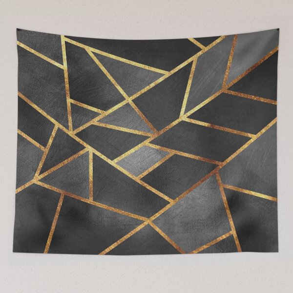 Item preview, Grey Gold Stone Geometric designed and sold by MA DESIGNS.