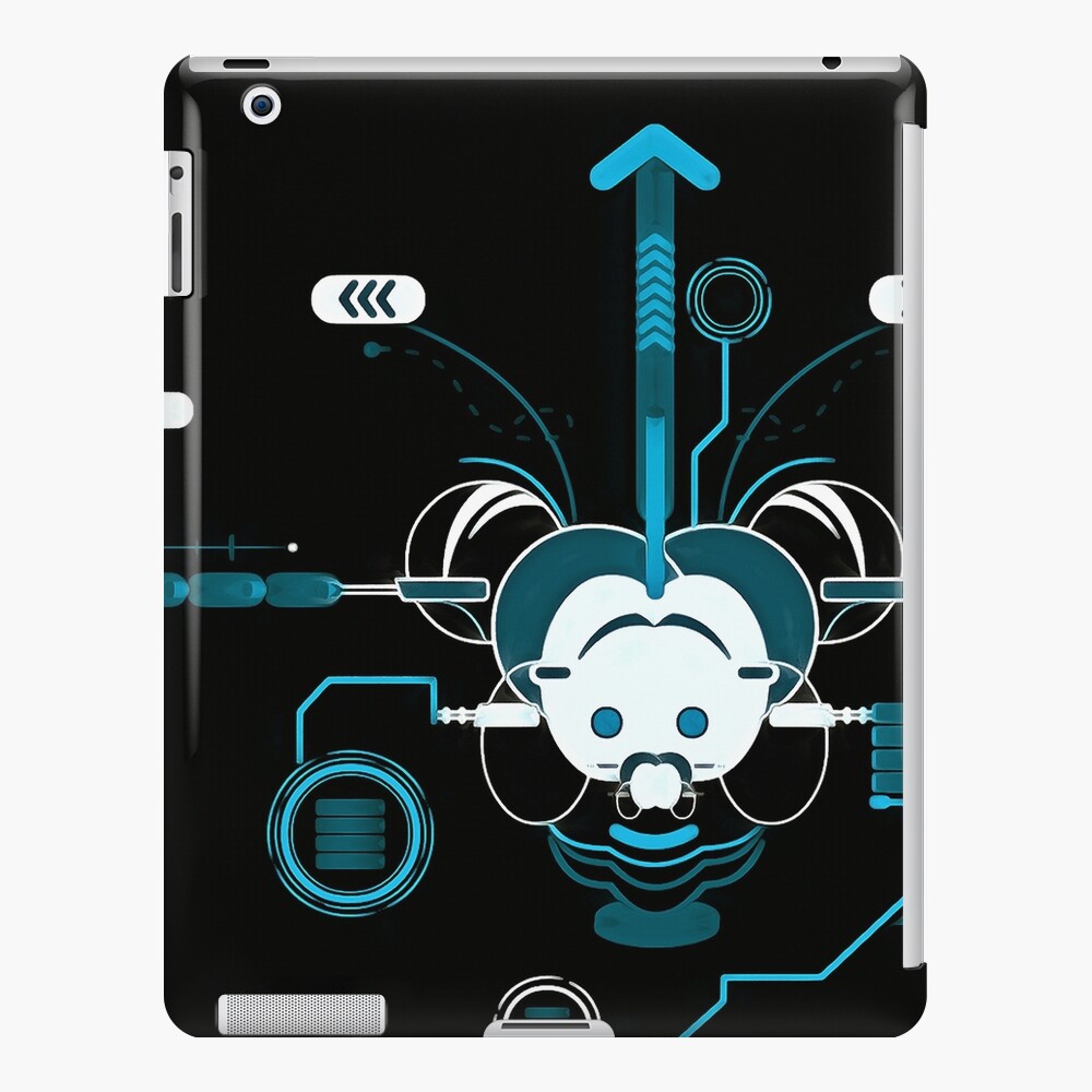 Cyber Mouse invert iPad Case & Skin